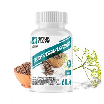 Natur Tanya Szerves Króm + Kapormag tabletta 60db